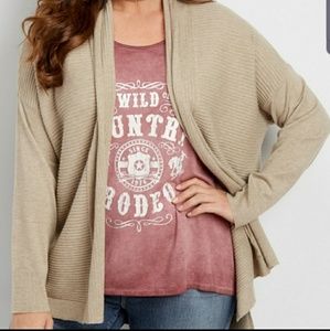 Maurices open front cardigan